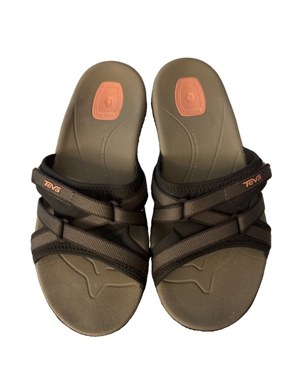 Teva Tirra Slide Women's US Size 8 Brown Outdoor Trail Hiking Strappy Sandals